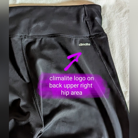 Adidas climalite size Med ladies capri style yoga leggings - Picture 12 of 13